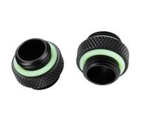 Ausla Raccord de Refroidissement par Eau, Adaptateur de Compression en Cuivre, Joints épais, Connexion G1/4, Idéal pour les Systèmes de Refroidissement par Eau