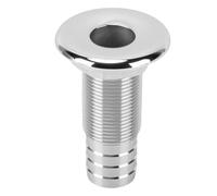 Ausla Raccord Passe-Coque Droit à Barbeaudage, 1 Pouce en Acier Inoxydable 316, Interface Semi-filetée pour Drainage de Cale de Bateau/Yacht (Sortie Demi-filetée de 1 Pouce sans Joint ID)