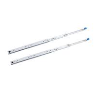 Ausla Rail Coulissant de 22 Pouces, Glissière de Tiroir Autobloquante Robuste avec Acier Durable, Extension Complète à 3 Volets, Idéale pour les Camping-cars et les Tiroirs Industriels