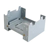 Ausla Réchaud de Camping Pliant, Réchaud Compact Coupe-vent pour Camping D'urgence en Plein Air, Randonnée, Acier Inoxydable, Léger et Portable pour 1 à 3 Personnes, Idéal pour la (mèche #21)