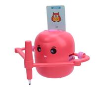 Ausla Robot de Dessin Intelligent, Robot de Dessin éducatif ABS avec 100 Cartes à et 14 Stylos, Batterie Intégrée de 2 400 MAh, Aucune Configuration d'application, pour la Pratique du et (Pink)