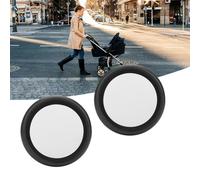 Ausla Roues de Poussette pour bébé, Roues de Remplacement en Caoutchouc, Rotation à 360 Degrés pour des Manœuvres Faciles et une compatibilité Universelle (Une paire de roues arrière)