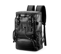 Ausla Sac à Dos de, Sac de Transport Polyvalent en Cuir PU Durable, Rangement Spacieux pour Le Sport et Une Utilisation Quotidienne pour Hommes et Femmes (Black)