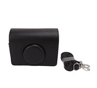 Ausla Sac à élingue de Caméra, étui de Voyage en Cuir PU avec Sangle Réglable, Mini-Protecteur de la Caméra élégant Mesure 14,3 Cm X 5,3 Cm X 10,5 pour Fuji Mini Camera (Black)
