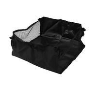 Ausla Sac de Siège en Fauteuil Roulant, en Tissu Oxford 600D Sous un Panier de Rangement avec des Sangles Mobiles pour les Accessoires Rollator Walker (noir)