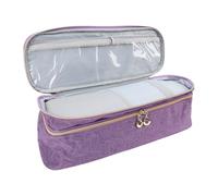 Ausla Sac de Voyage pour Outils de Cheveux, étui pour Sèche-Cheveux, Sac de Rangement pour Sèche-Cheveux, Outil Professionnel pour Cheveux, Conception à Double Couche pour Outils de (violet)