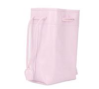 Ausla Sac Pochette à Cordon en Cuir PU, Organisateur de Rangement Portable étanche pour Appareils Photo Instantanés et Accessoires (Rose)