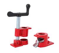 Ausla Serre-joint à Tube H-Style, Dispositif de Serrage Rapide, 4 Sets, pour Tuyaux Filetés 3/4", Pinces à Bois à Manivelle, Fer Robuste