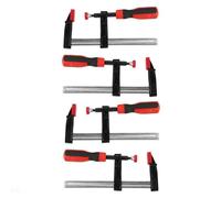 Ausla Serre-joint Rapide en Acier pour Travail du Bois, Pinces à Bois Robustes F-Clamp, 50 x 150 mm, Lot de 4