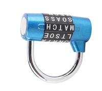 Ausla Serrure à Combinaison à 5 Chiffres, Cadenas en Alliage de Zinc avec Code Réinitialisable, Sécurisez Vos Portes, Casiers, Valises, Parfait pour les Voyages et la Salle de sport. (BLUE)