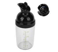 Ausla Shaker à Vinaigrette étanche, Bouteille en Verre de 200 Ml avec Couvercle, pour Mélanger les Sauces et les Vinaigrettes, Matériau PP, Vert (BLACK)