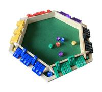 Ausla Shut The Box Jeu de Dés, Divertissement Multijoueur Captivant pour Pub avec Valeur Éducative, Utilisation Polyvalente pour la Famille et Les Amis (Multicolore)