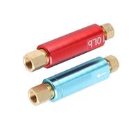 Ausla Soupape Résiduelle 2 Pièces, Soupape de Pression Résiduelle en Métal, Clapet Anti-retour de Pression de Freinage Universel pour Voitures de Course avec 3/8-24NPT et 1/8-27NPT