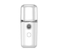 Ausla Spray Facial Nano Humidificateur Portable Mini Brumisateur avec Recharge USB pour Hydratation Soins de la peau. (WHITE)