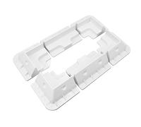 Ausla Support d'angle de Toit pour Panneau Solaire, Support ABS Résistant aux pour Camping-Car et Yacht, Installation Facile sans Perçage avec Flux d'air Optimal et Poids Léger (White)