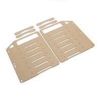 Ausla Support de Disque Dur en Acrylique Support Acrylique Transparent pour Disque Dur 6 X 3,5 Pouces avec de Ventilateur 2 X 8 Cm Étagère de DIY pour Extension de Stockage PC Modding