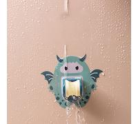 Ausla Support de Douche, Support de Douche Mural en ABS avec Angle Réglable, de sans Perçage, Autocollant étanche, pour Utilisation Suspendue de Buse de de Salle de Bain (Motif dragon)