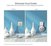 Ausla Support de Haut-Parleur Intelligent Mural, Matériau ABS, Gestion Efficace des Câbles, Conception Peu Encombrante pour HomePod Mini dans la Cuisine et la Chambre