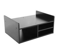 Ausla Support de Moniteur à 2 Niveaux, Support d'imprimante, d'ordinateur en Panneaux de Particules 20,1 X 15 X 9,1 Pouces avec 3 Grilles de Stockage pour Organisateur de Bureau à Domicile, Espace