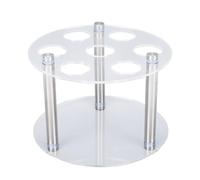 Ausla Support de Rangement pour Bouteilles d'eau Aromatisée, Support en Acrylique avec 7 Trous pour Bouteilles à Siroter, Installation Facile, Durable et Polyvalent pour l'organisation de la Maison