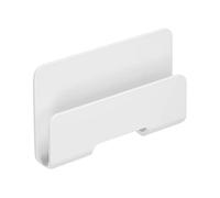 Ausla Support Mural Adhésif pour Téléphone Portable et Tablette, Support de Chargement, Blanc, 12 x 8 cm