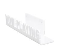 Ausla Support Mural pour Disques en Acrylique, 19,5 X 5 X Cm, Gain de Place, étanche, Rangement pour Pochettes LP, CD, Magazines, dans Le Salon, la Chambre à Coucher, l'espace Musique (White)