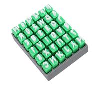 Ausla Tampons en Argile, Ensemble de Chiffres de l'alphabet en Plastique avec 36 pour Poterie, Parfaits pour les Débutants et les Artistes