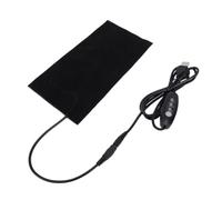 Ausla Tapis Chauffant USB en Fibre de Carbone, Imperméable, 20x10 Cm avec Câble de 1,5 M, Basse Tension, pour écharpes Oreillers Coussins (7,87x3,94 pouces -5-40)