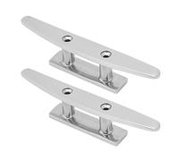 Ausla Taquet de Bateau 2 Pièces, Acier Inoxydable 316, Taquet de Corde de Bateau Durable avec Base Ouverte, 5 Pouces pour Yacht, Jet Ski, Ponts