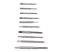 Ausla Tarauds Manuels M2.5, Ensemble de Mini-outils de Taraudage en Acier Rapide, Tarauds 10 Pièces de M1 à M3.5 pour l'usinage de Filetages