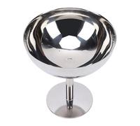 Ausla Tasse à Dessert en Acier Inoxydable, Bol sur Pied, Lavable au Lave-vaisselle, qualité Alimentaire 304, pour Crème Glacée, Salade, Pudding, avec un Design de Service élégant
