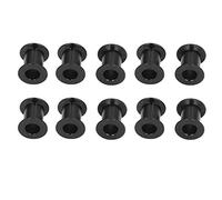 Ausla Tendeur de Courroie de Distribution, Ensemble de Poulies de Renvoi de Courroie de Distribution en Aluminium 6 Mm ID 12 Mm OD, 10 Pièces Poulies de Remplacement Peintes en Noir pour Systèmes