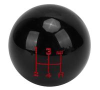 Ausla Tête de Pommeau de Levier de Vitesse M12x1,25, Matériau Acrylique Robuste, 3 Adaptateurs pour Voitures Universelles, Conception en Forme de Boule Cool pour Transmissions Manuelles (BLACK)
