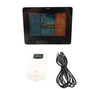 Ausla Thermomètre Intérieur sans Fil, Station Météorologique avec Horloge Atomique, Compteur d'humidité à Température de Haute Précision, Thermomètre Météorologique à Affichage de (a)