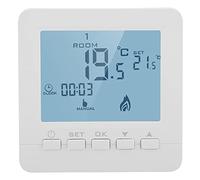 Ausla Thermostat Numérique Programmable avec écran LCD, sécurité Enfant et Mémoire de Données, Contrôleur de Température Intelligent pour le Chauffage Domestique et le Chauffage de l'eau