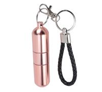 Ausla Tube de Stockage en Métal en Aluminium, Conteneur de Porte-clés étanche, Organisateur Portable pour Hameçons de Pêche, Sel et Sucre