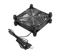 Ausla Ventilateur de Boîtier PC de 140 Mm, Ventilateur de Refroidissement Silencieux alimenté par USB avec Vitesse Réglable, Débit d'air élevé de 2800 Tr/min pour PC de Jeu et Appareils Ménagers