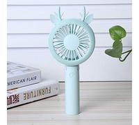 Ausla Ventilateur Portable, Ventilateur de Chargement USB Pliable en ABS avec Moteur CC sans Balais, 3 Réglages de Vitesse, Lumière Douce, Conception Compacte pour les Voyages dans la Salle de