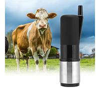 Ausla Ventouse à Lait en Acier Inoxydable, Tasse de Machine à Traire en Plastique avec Raccord de Tuyau Facile, 16,5 X 5, Cm ou 17, X 4, Cm, pour la Traite des Tétines de Vache dans les Fermes (Noir
