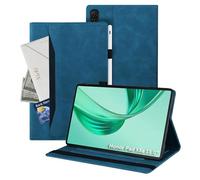 Auslbin Coque Compatible avec Honor Pad X8a 11, Tablette en Cuir PU étui Adaptée à Honor Pad X8a, Style en Cuir Classique, Bleu