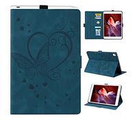 Auslbin Coque Étui Housse iPad 8e Gén/7e Gén 10.2 Pouces(2020/2019) iPad Air 3 2019/iPad Pro 10.5 2017 Tablette Case de Cuir PU avec Fonction Support et Sommeil/Réveil Auto,Bleu