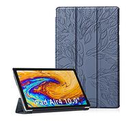 Auslbin Coque iPad Air 4ème Génération 10.9 Pouces,Étui iPad Air 4 10.9 2020 Housse de Protection avec Support Fonction et Veille/Réveil Automatique,Gris Argent