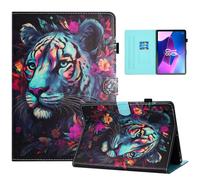 Auslbin Coque pour Lenovo Tab M10 3rd Gen 10.1 Pouces 2022 Housse de Cuir PU avec Fonction Support Étui de Protection Tablette pour Lenovo Tab M10 3rd Gen 10.1" 2022 TB-328FU/TB-328XU,Tigre