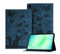 Auslbin Coque pour Samsung Galaxy Tab A11+/A11 Plus 11 Pouces 2025 SM-X230 SM-X235 SM-X236B Housse en Cover Tablette Cuir PU Protection Porte-Crayons Tablet Étui avec Fonction Support Bleu