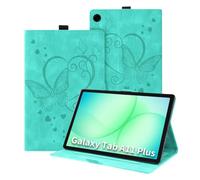 Auslbin Étui Coque Compatible avec Samsung Galaxy Tab A11+/A11 Plus 11 Pouces 2025 SM-X230 SM-X235 SM-X236B, Protection Housse Fine et Légère en Cuir PU avec Fonction Support Vert