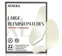 AUSLKA Blemish Lot de 22 bandes de patchs hydrocolloïdes Blemish à pois sur une grande surface Convient pour le visage
