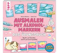 Ausmalen mit Alkoholmarkern - das Übungsbuch: Muster und Strukturen. Zeichne direkt ins Buch!