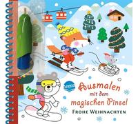 Ausmalen mit dem magischen Pinsel. Frohe Weihnachten: Malbuch mit Wassertankstift für Kinder ab 3 Jahren