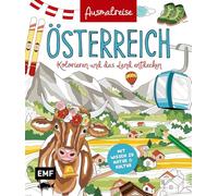 Ausmalreise Österreich: Ein entspannendes Ausmalbuch für farbenfrohe Urlaubsmomente und Inspiration | Kolorieren und das Land entdecken: Mit Wissen zu Natur und Kultur
