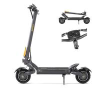 Ausom Trottinette Électrique, Moteur Double, Pneus Pneumatiques de 10 , Batterie de 20,8Ah, Suspension à Quatre Ressorts, Freins E-ABS, Autonomie de 100 km, Charge Max de 150 kg, pour Aventures Off-Ro
